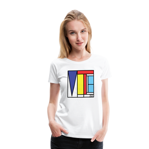 Vote Art - Women’s Premium T-Shirt - white