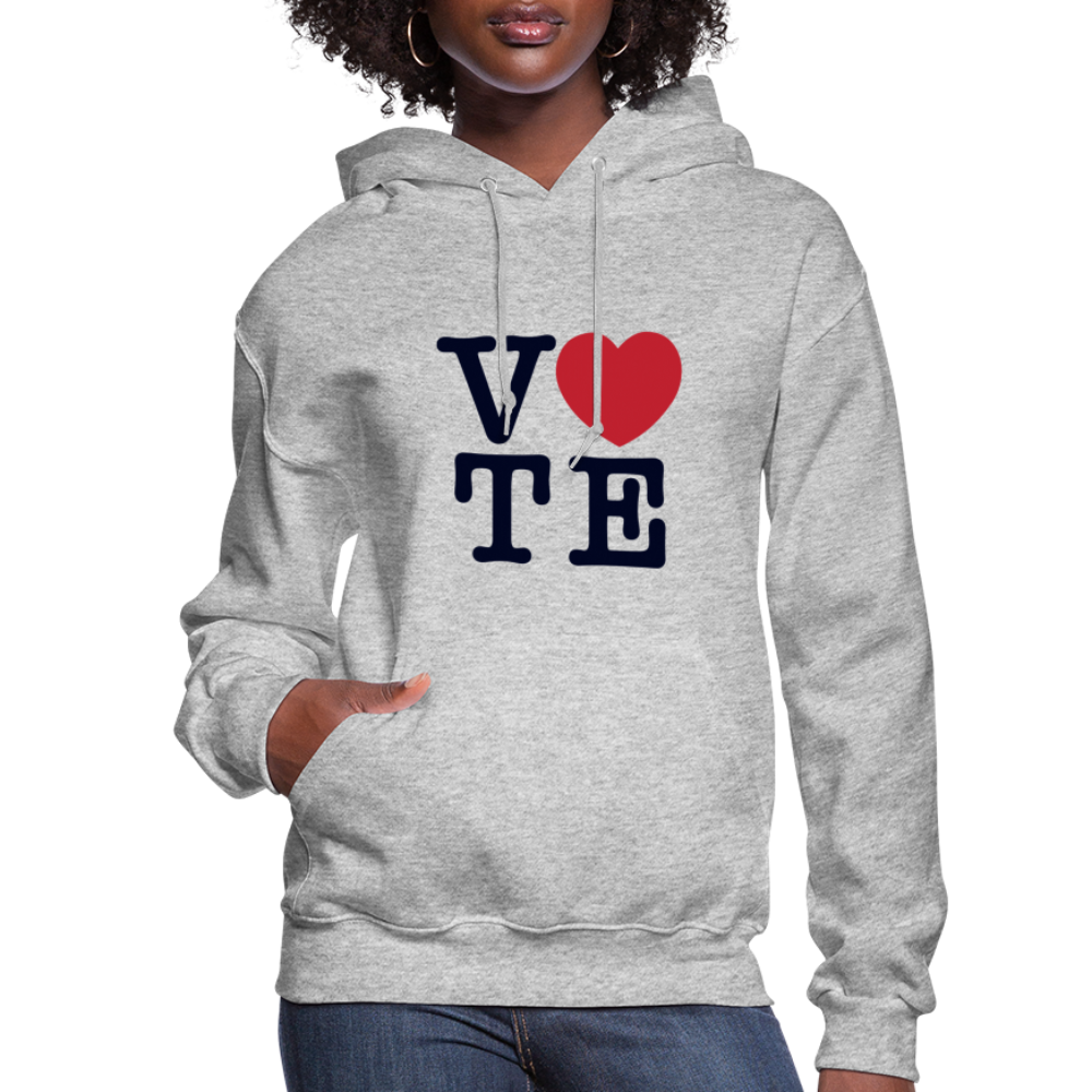 Vote Love - Women’s Premium Hoodie - heather gray