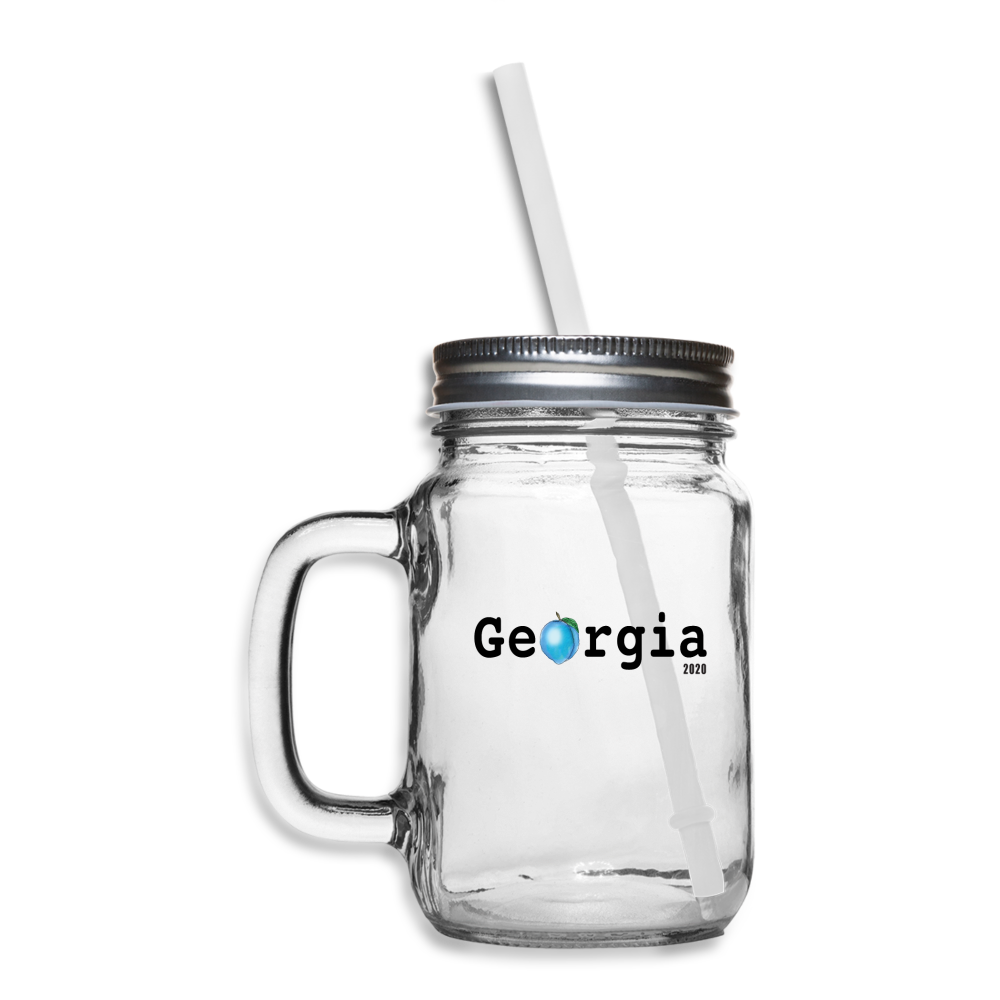 Sweet Georgia Blue Mason Jar - clear