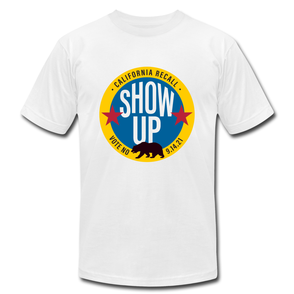 Show Up California - Unisex Jersey T-Shirt by Bella + Canvas - white