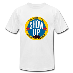 Show Up California - Unisex Jersey T-Shirt by Bella + Canvas - white