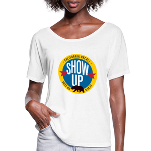 Show Up California  - Women’s Flowy T-Shirt - white