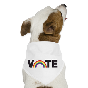 Vote Proud - Dog Bandana - white
